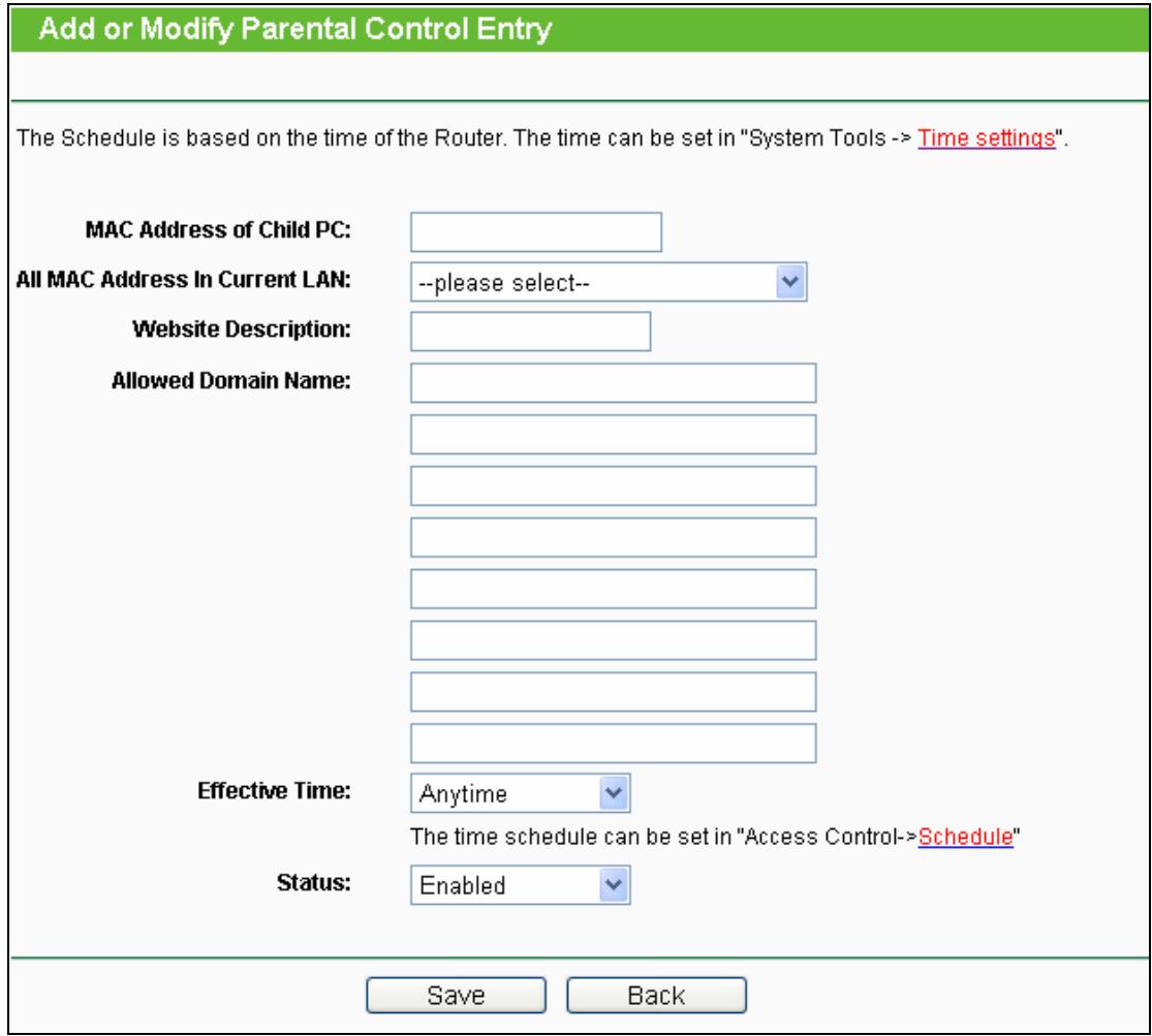 TP-LINK TL-MR3020  -  TL-MR3040 - 5.10Parental Control - 2