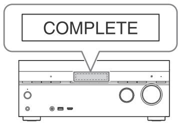 SONY HT-NT3 - La mise à jour du logiciel est terminée! - 1