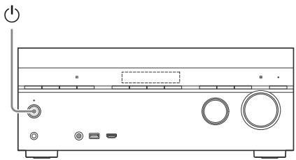 SONY HT-NT3 - Appuyez sur (alimentation) pour mettre l'ampli-tuner sous tension. - 1