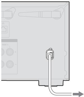 SONY HT-NT3 - Conecte el cable de alimentacion de ca a la toma de corriente de la pared. - 1
