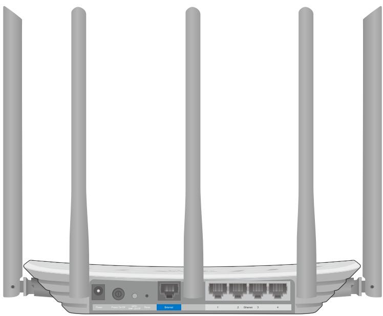 TP-LINK TD-W8961N - The Back Panel - 1