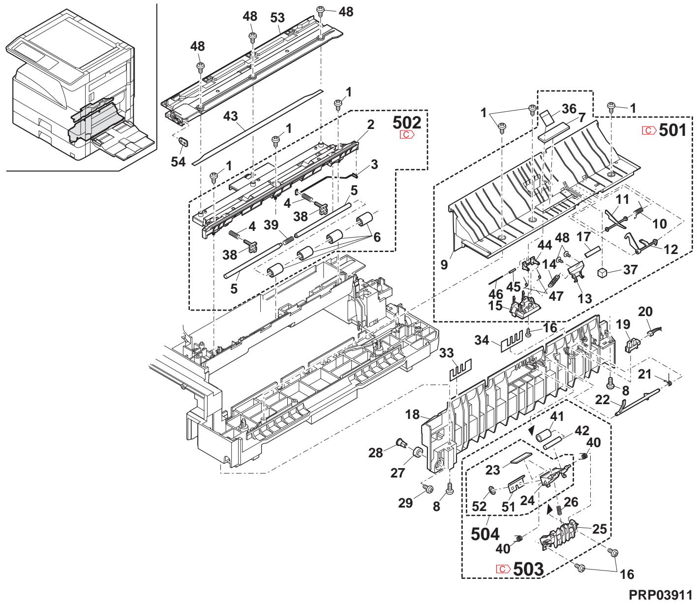 SHARP MX 2640 & MX-2640N/3140N/3640N,MV - 補修部品の兰ク付 - 2