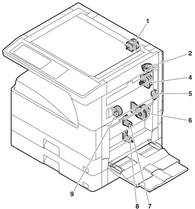 SHARP MX 2640 & MX-2640N/3140N/3640N,MV - Drive motor - 1