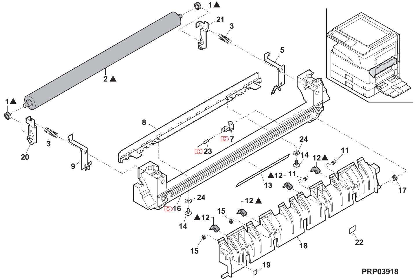 SHARP MX 2640 & MX-2640N/3140N/3640N,MV - 14手差L給紙（Multi manual paper feed unit) - 5