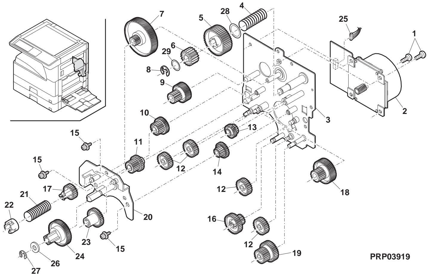 SHARP MX 2640 & MX-2640N/3140N/3640N,MV - 14手差L給紙（Multi manual paper feed unit) - 6