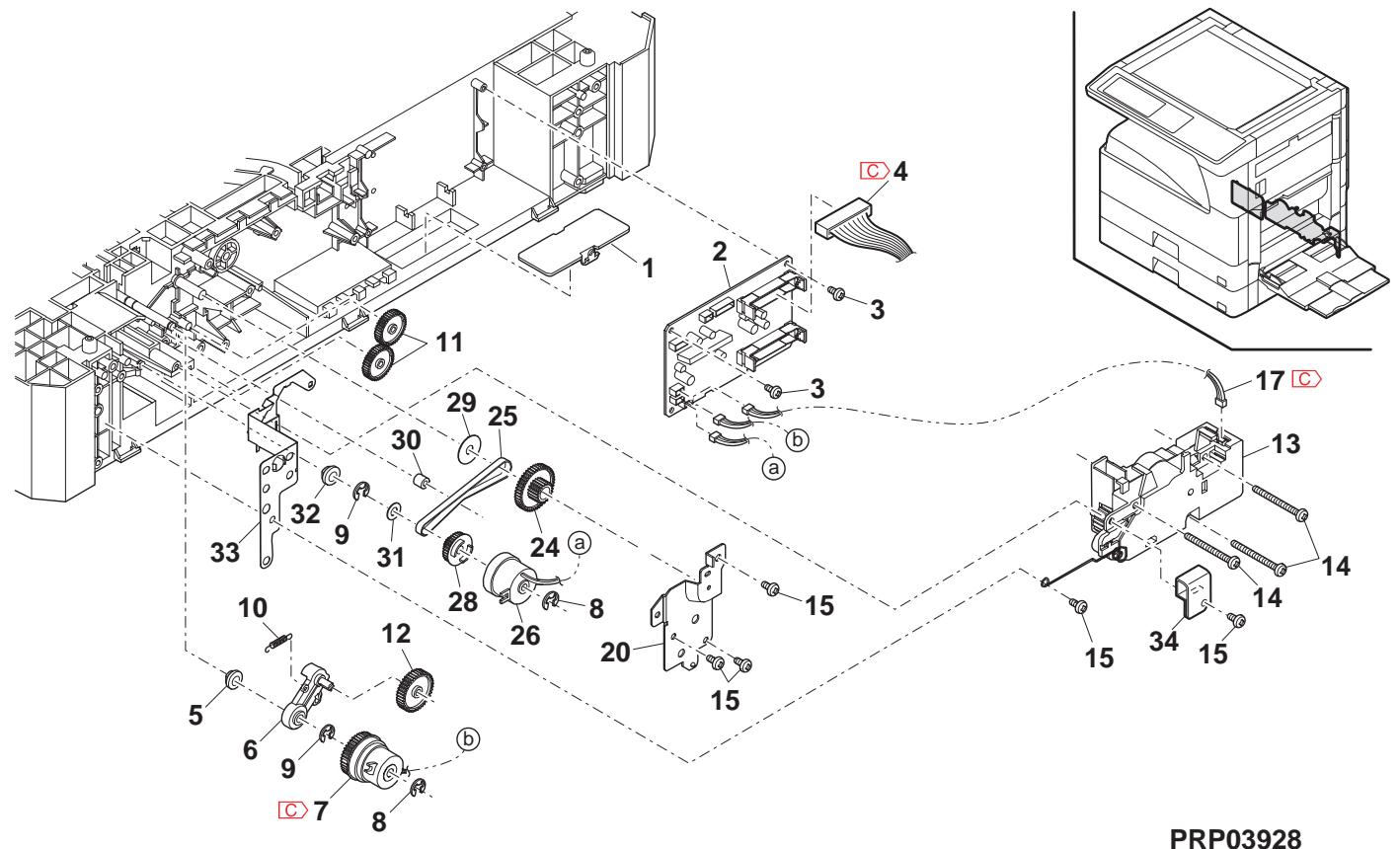 SHARP MX 2640 & MX-2640N/3140N/3640N,MV - 2nd 搬送部 (2nd paper transfer section) - 2
