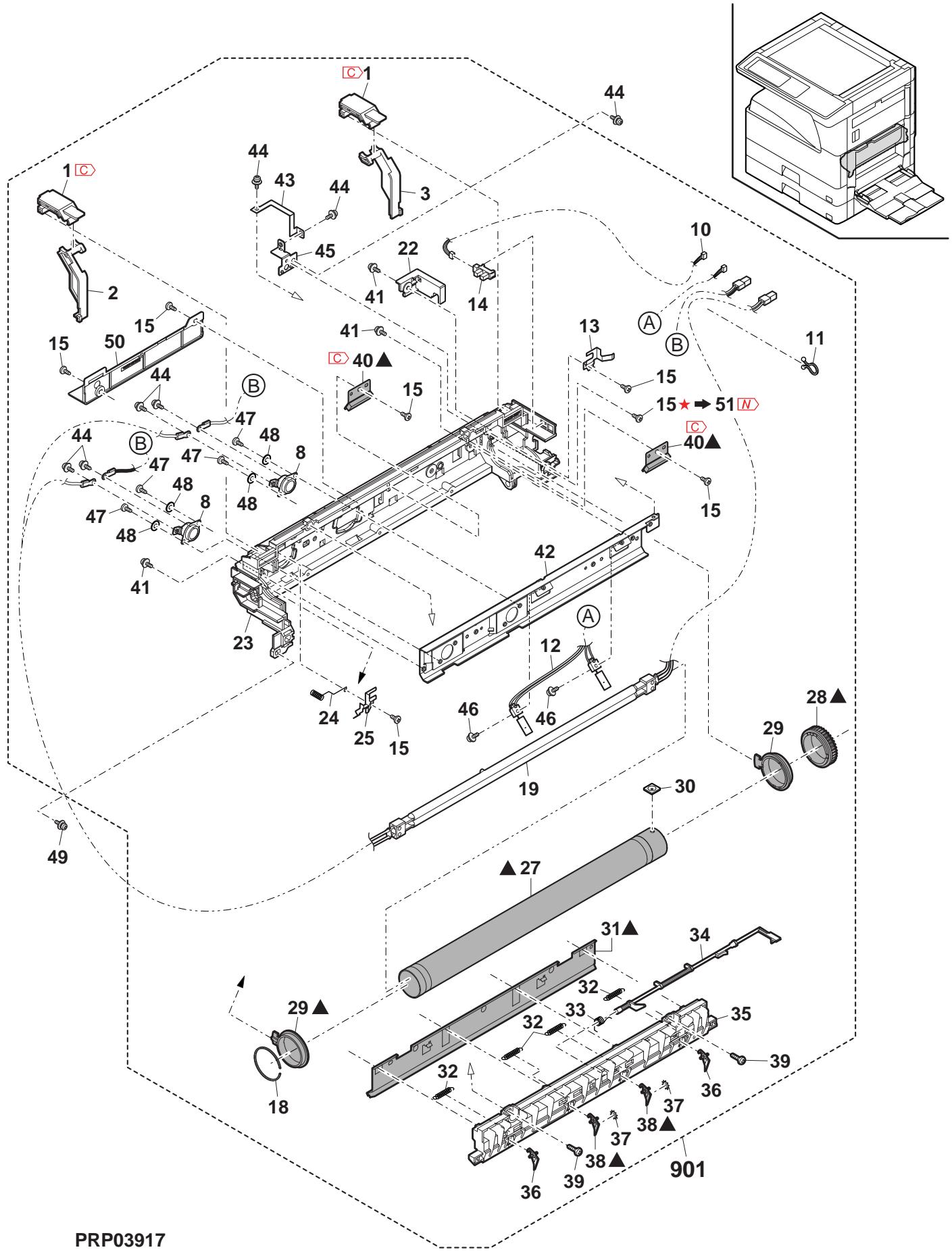 SHARP MX 2640 & MX-2640N/3140N/3640N,MV - 14手差L給紙（Multi manual paper feed unit) - 4