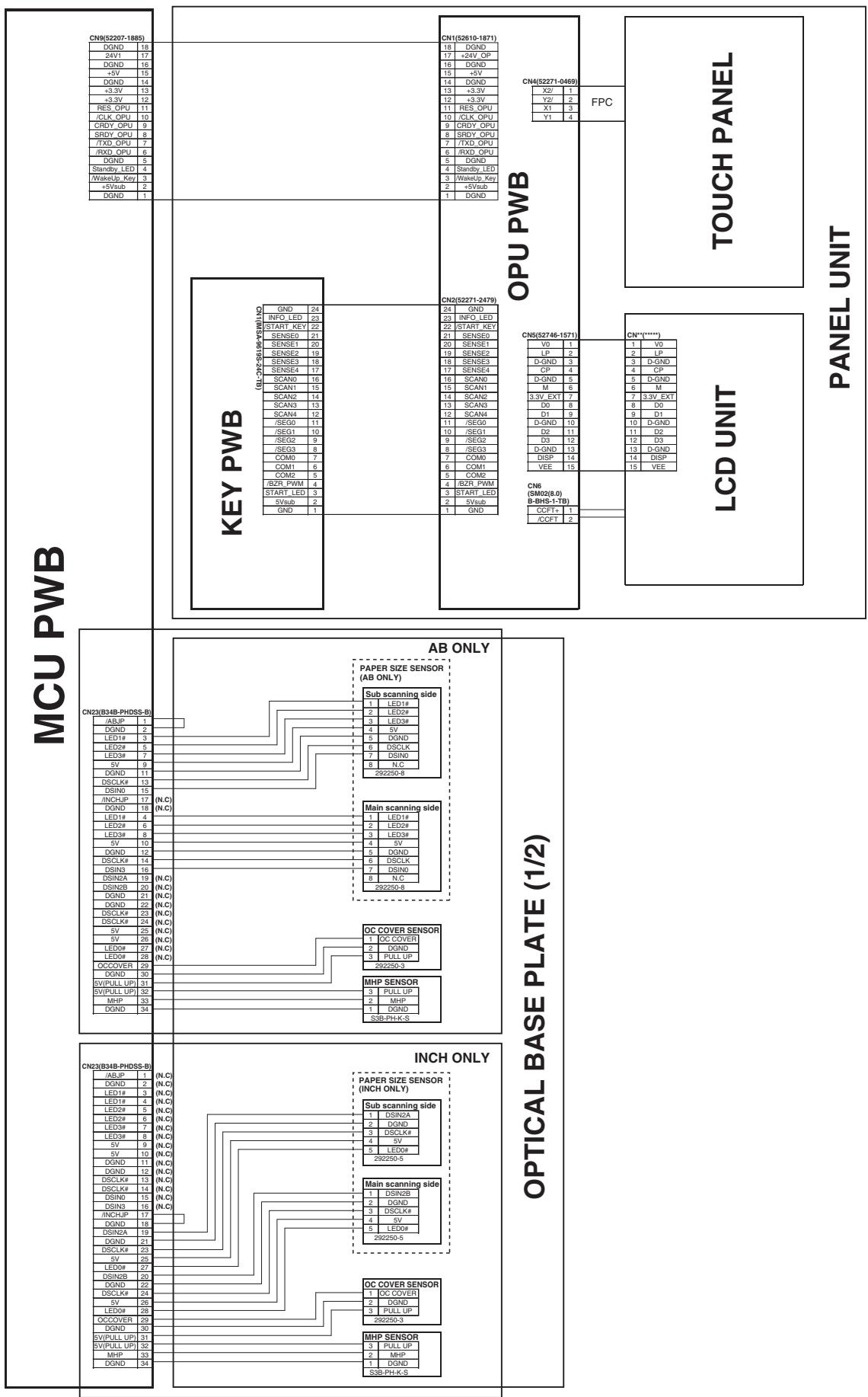 SHARP AR-5127C & AR-5127,MV - Actual wiring chart - 1