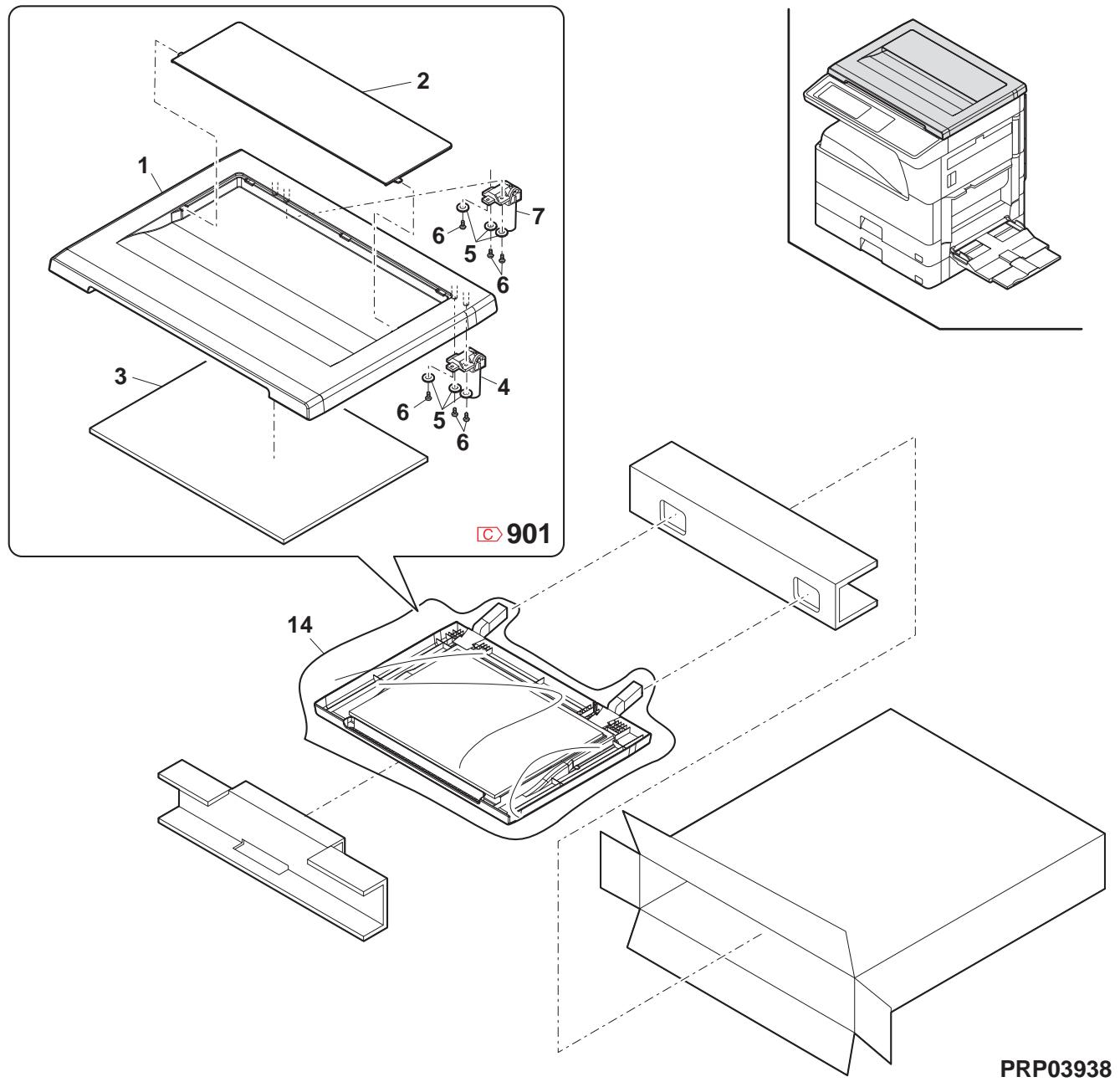 SHARP AR-5127C & AR-5127,MV - 棍包及付属品(Packing material &amp; accessories) - 2
