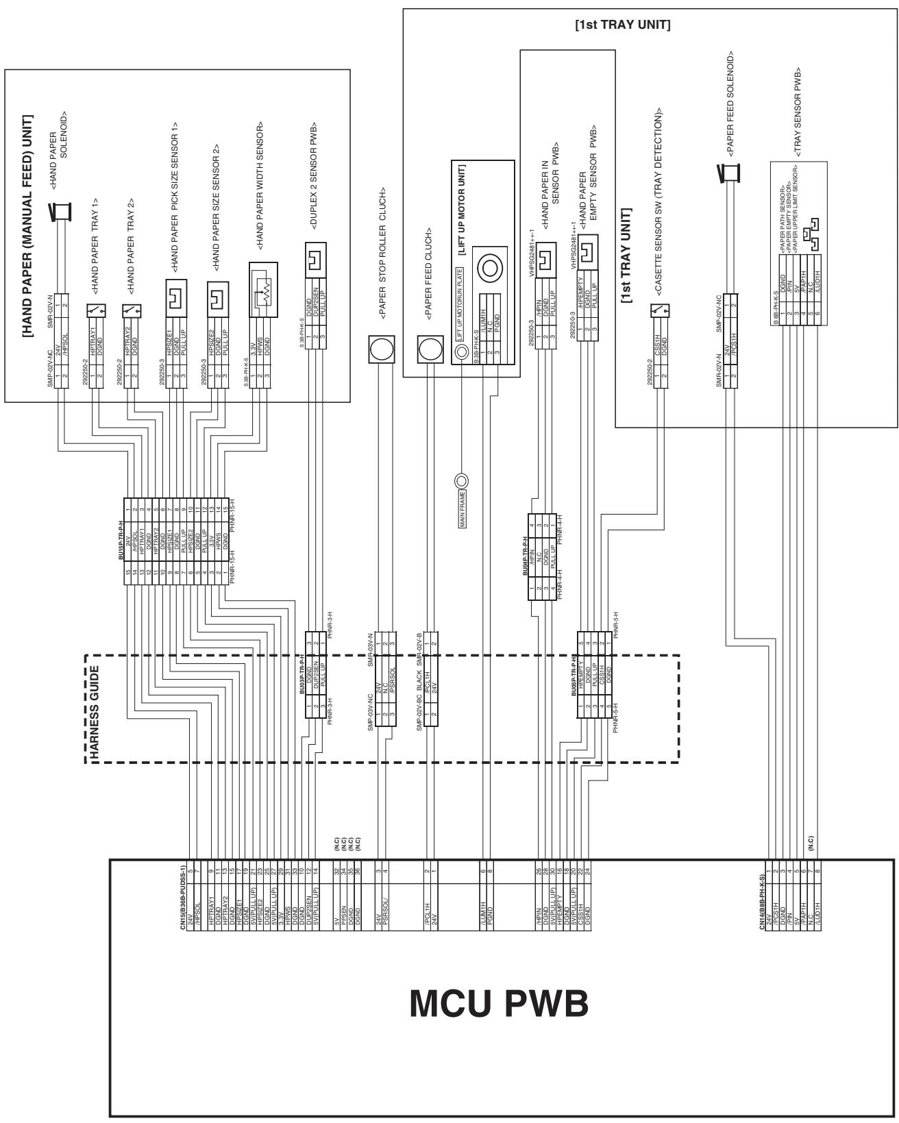 SHARP AR-5127C & AR-5127,MV - Actual wiring chart - 3