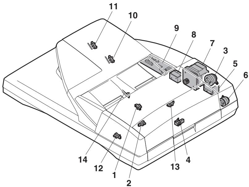 SHARP AR-5127C & AR-5127,MV - Internal structure - 1