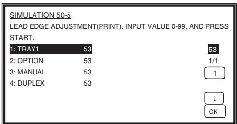 SHARP MX 2640N & MX-2640N/3140N/3640N,MV - Print start position adjustment - 1