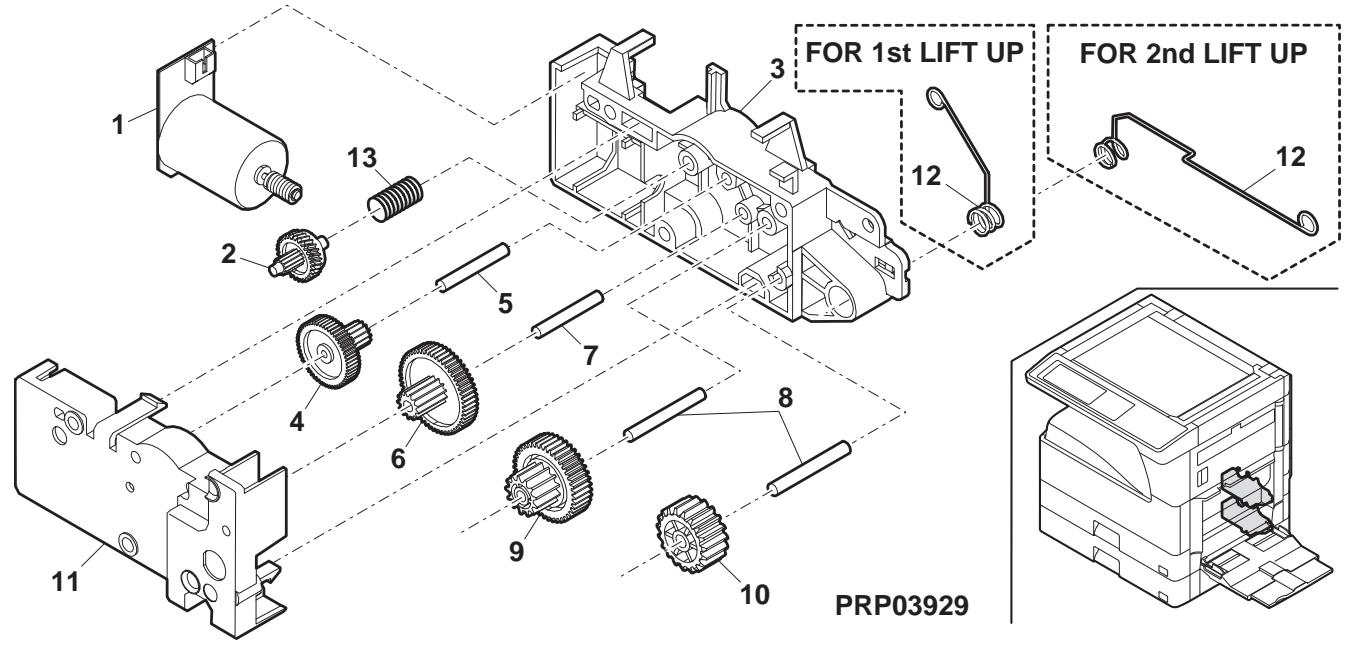 SHARP MX 2640N & MX-2640N/3140N/3640N,MV - 2nd 搬送部 (2nd paper transfer section) - 3