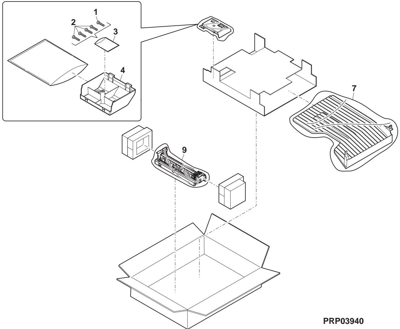 SHARP MX 2640N & MX-2640N/3140N/3640N,MV - 棍包及付属品(Packing material &amp; accessories) - 4