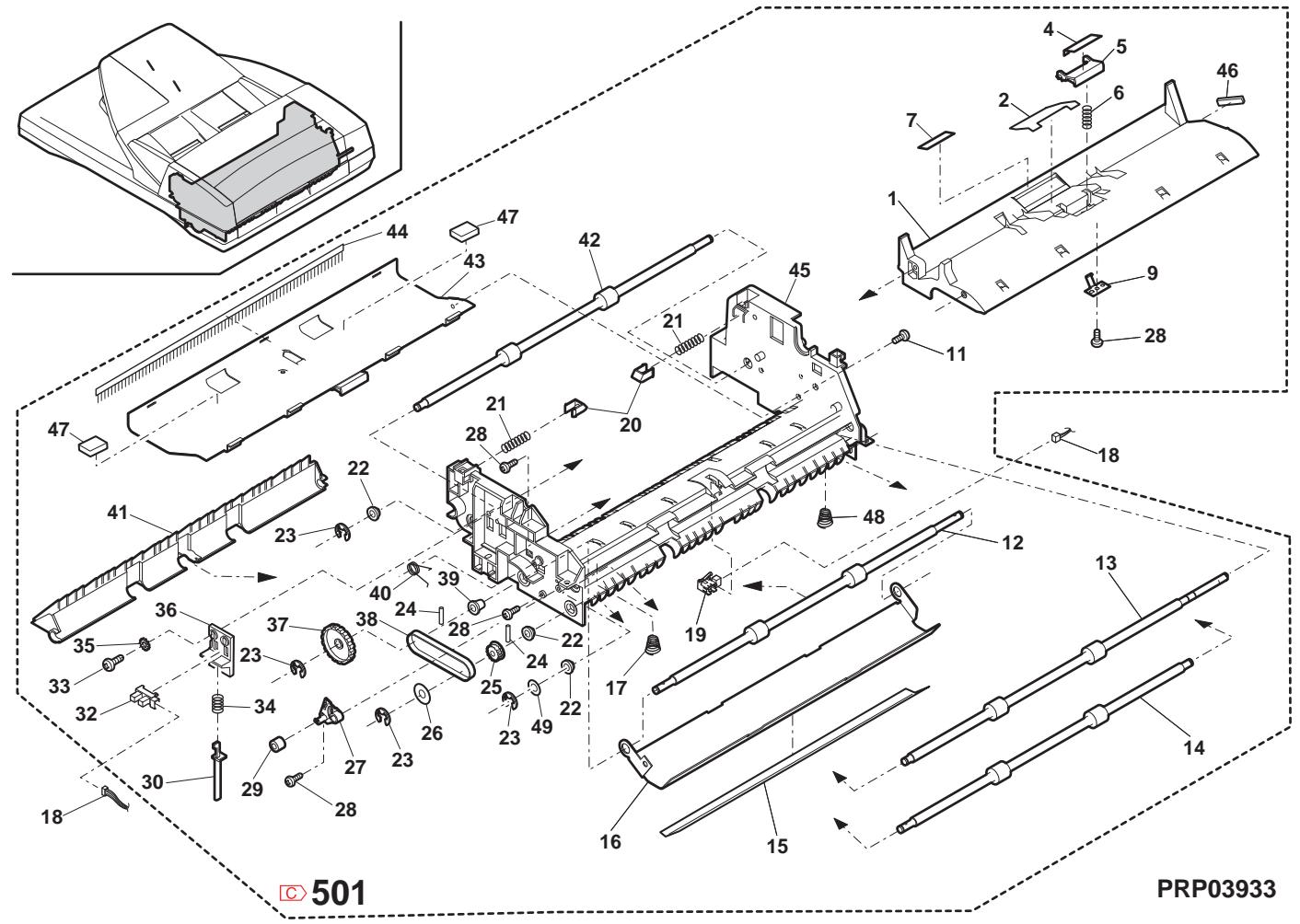 SHARP AR 5726 - MX-RP10 結紙部 (MX-RP10 Paper feeding section) - 2
