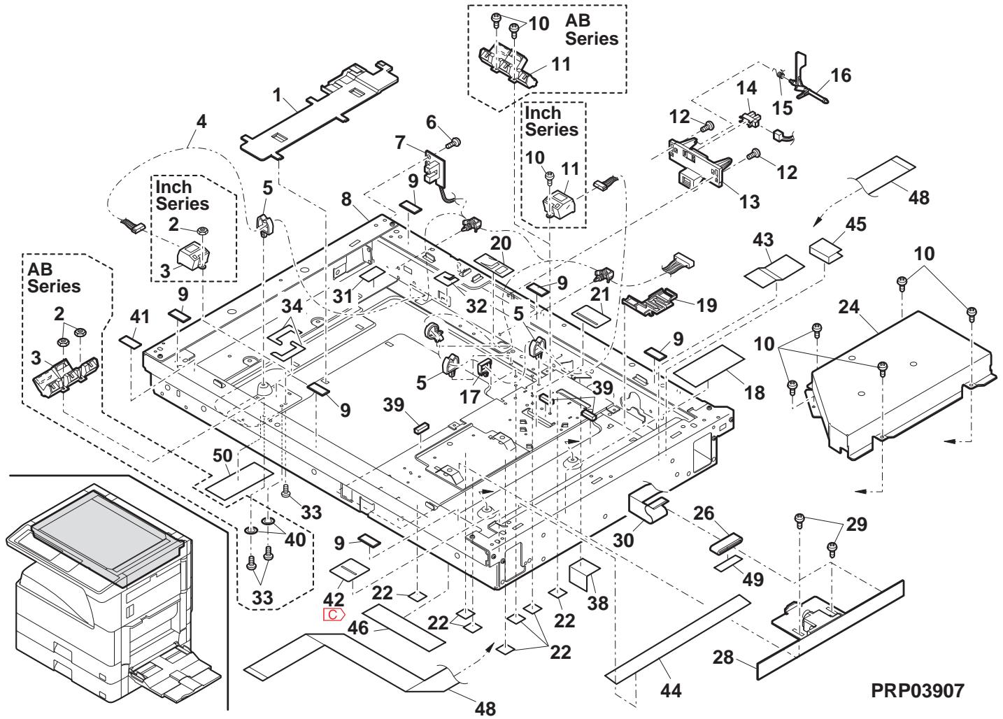 SHARP AR 5726 - ル-部 (Frame section) - 4