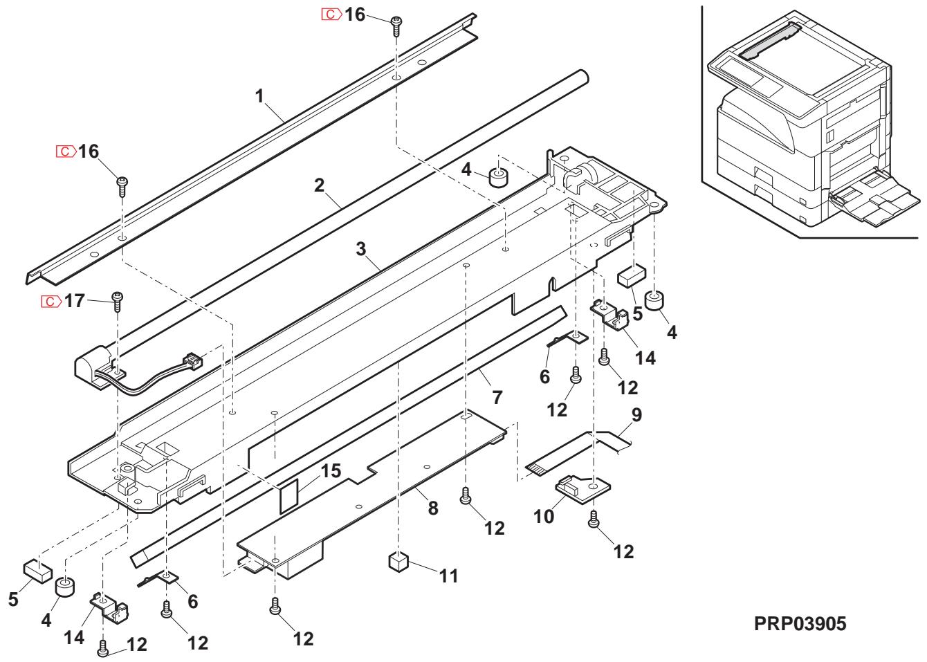 SHARP AR 5726 - ル-部 (Frame section) - 2