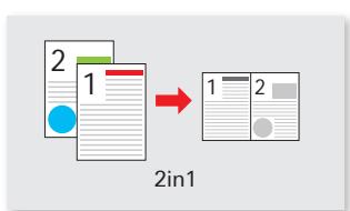 KONICA MINOLTA BIZHUB 283 & BUSINESS HUB 283,MV - N-up print (2in1, 4in1) - 1