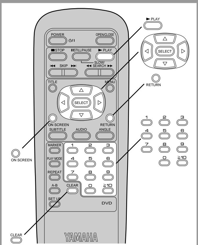 YAMAHA S557 - To return to menu play - 1