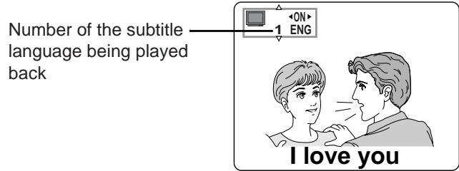 YAMAHA S557 - Press SUBTITLE during play. - 1