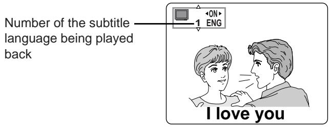 YAMAHA S520 - Press SUBTITLE during play. - 1