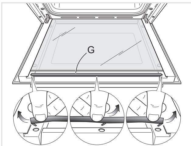 KENWOOD P-110(S) - Removing the inner pane of glass - 1