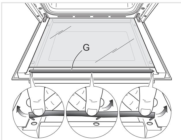 KENWOOD KD 550 - Removing the inner pane of glass - 1