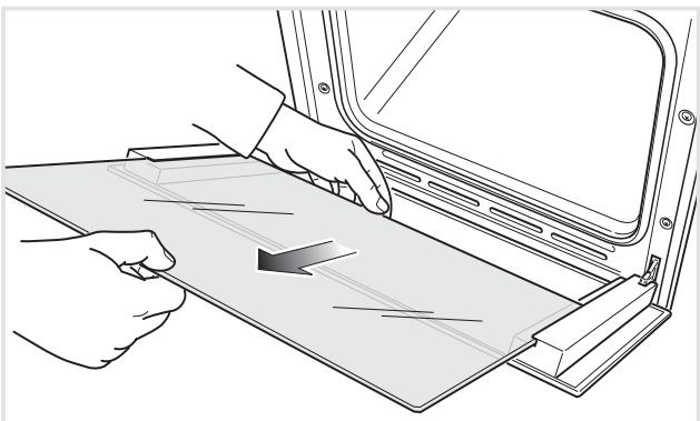 KENWOOD KD 1500 - Removing the inner pane of glass - 5