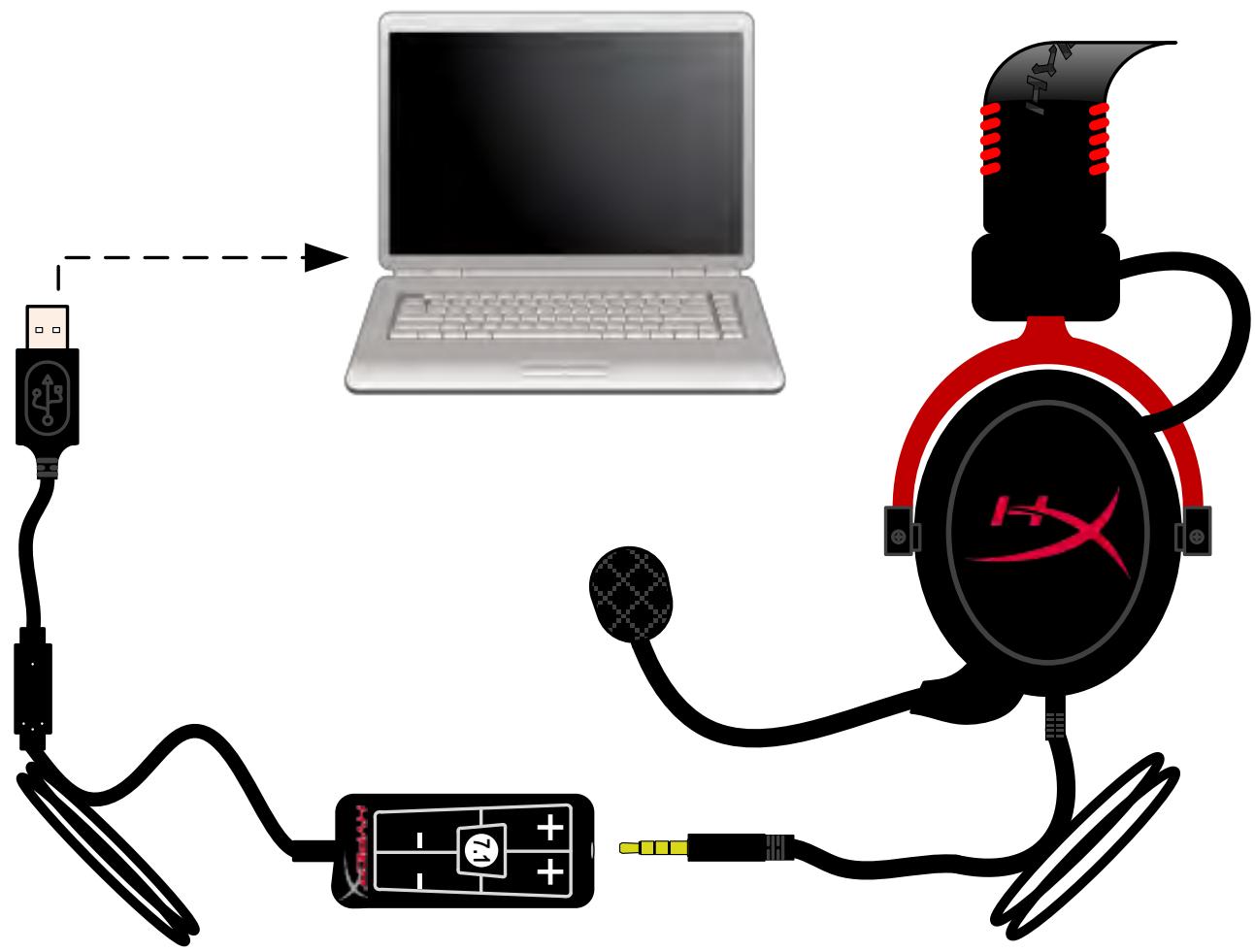KINGSTON CASQUE GAMING HYPERX CLOUD II GUN METAL GRIS - IcnoIb3OBaHne c 6Iokom ynpaBHeHna - 1