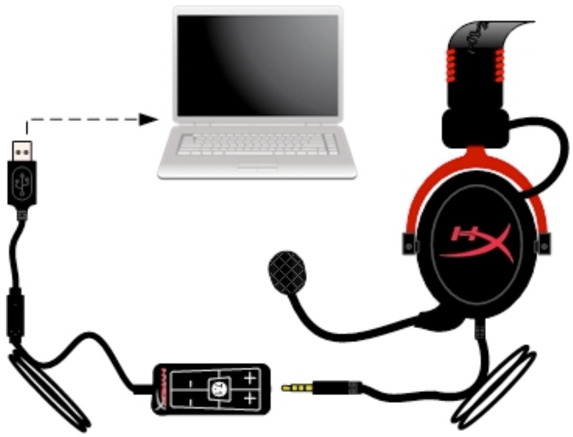 KINGSTON CASQUE GAMING HYPERX CLOUD II GUN METAL GRIS - BnKOpncTaHn3 6Jokom KepyBaHHa - 1