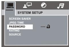 SCOTT MDX 40 - « MOT DE PASSE » et « CONTR. PAR . » (contrôle parental) - 1