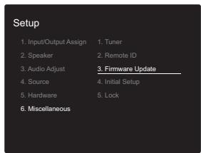 ONKYO TX-NR474 - Uppdatera firmware via nätverk - 2