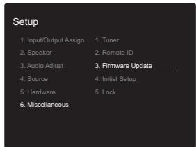 ONKYO TX-NR474 - Updating via USB - 2