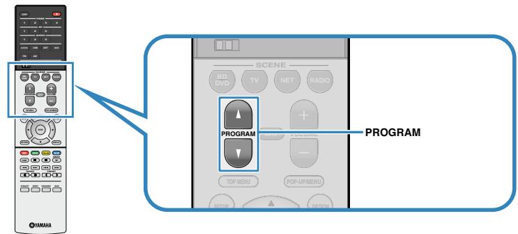 YAMAHA MUSICCAST RX-V683 - MUSICCAST RXV683 - Appuyez sur program pour sélectionner un décodeur d'ambiance. - 1