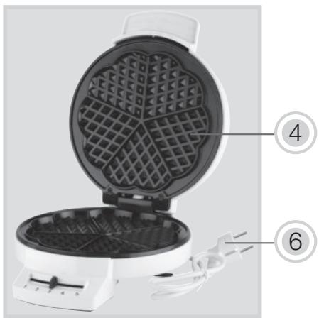 KORONA 41001 - GAUFRIER  -  41010 - GAUFRIER A COUPELLES -  41011 - GAUFRIER A COUPELLES - Waarschuwing! Om het risico op letsel/schade aan het apparaat, elektrische schokken, brand en brandwonden te vermijden! - 2