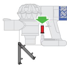 DYSON V6 CORDFREE - Vérification de la présence d'obstructions - corps principal - 3