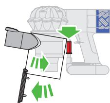 DYSON V6 CORDFREE - Vérification de la présence d'obstructions - corps principal - 4