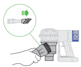 DYSON V6 CORDFREE - Vérification de la présence d'obstructions - corps principal - 8