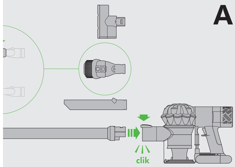 DYSON V6 CORDFREE - Vérification de la présence d'obstructions - corps principal - 5