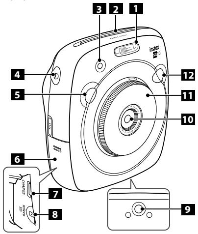 FUJIFILM INSTAX SQUARE PHOTO FRAME - Part Names - 1