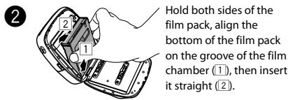FUJIFILM INSTAX SQUARE PHOTO FRAME - Loading the Film Pack - 2