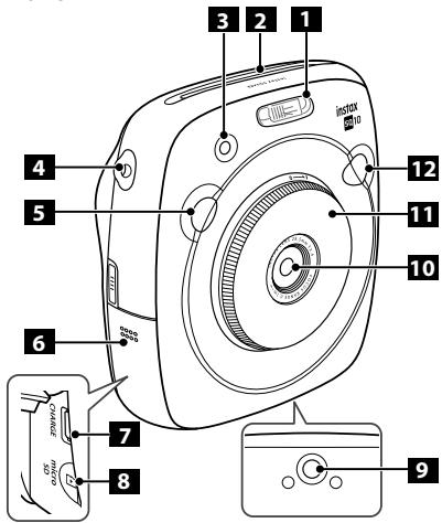FUJIFILM INSTAX SQUARE PHOTO FRAME - Nom des pièces - 1