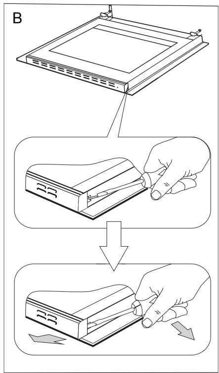 AMICA ACM3135N  -  ACM315X -  ACM113B - Comment enlever la porte - 1