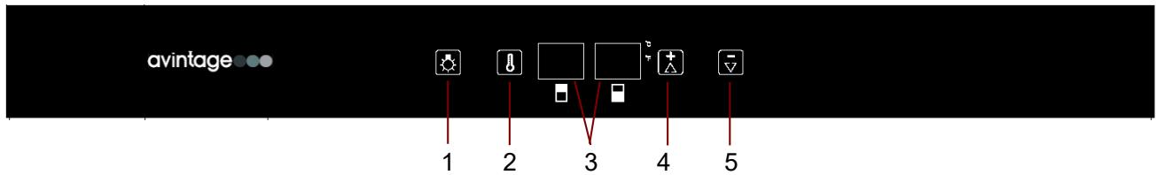AVINTAGE AV22XI - Instelling van de temperatuur - 1