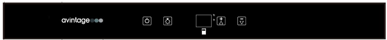 AVINTAGE AVI81XDZ  -  AVI82CDZ - > Control de la zona inferior de su vinoteca - 1
