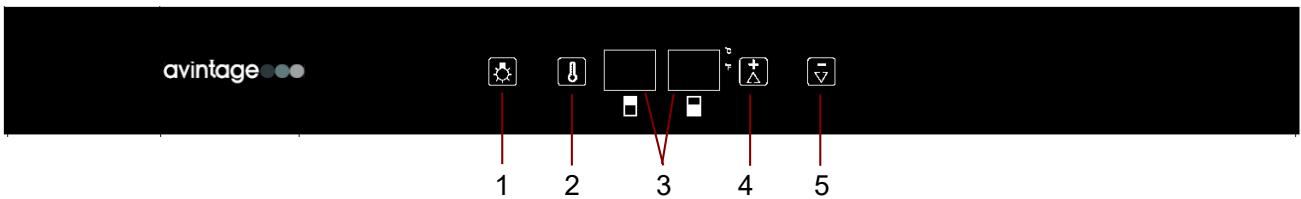 AVINTAGE AVI81XDZ  -  AVI82CDZ - Réglage de la température - 1