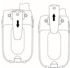 SWITEL WTE 2310 - Poser / Retirer le clip de ceinture - 1