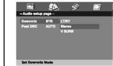 TAKARA VRT179 - Page de configuration audio - 2