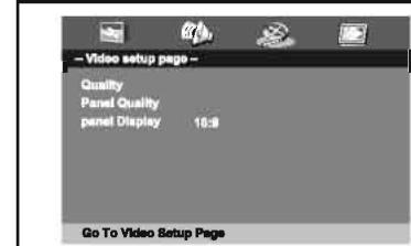 TAKARA VRT179 - Page de configuration vidéo - 1