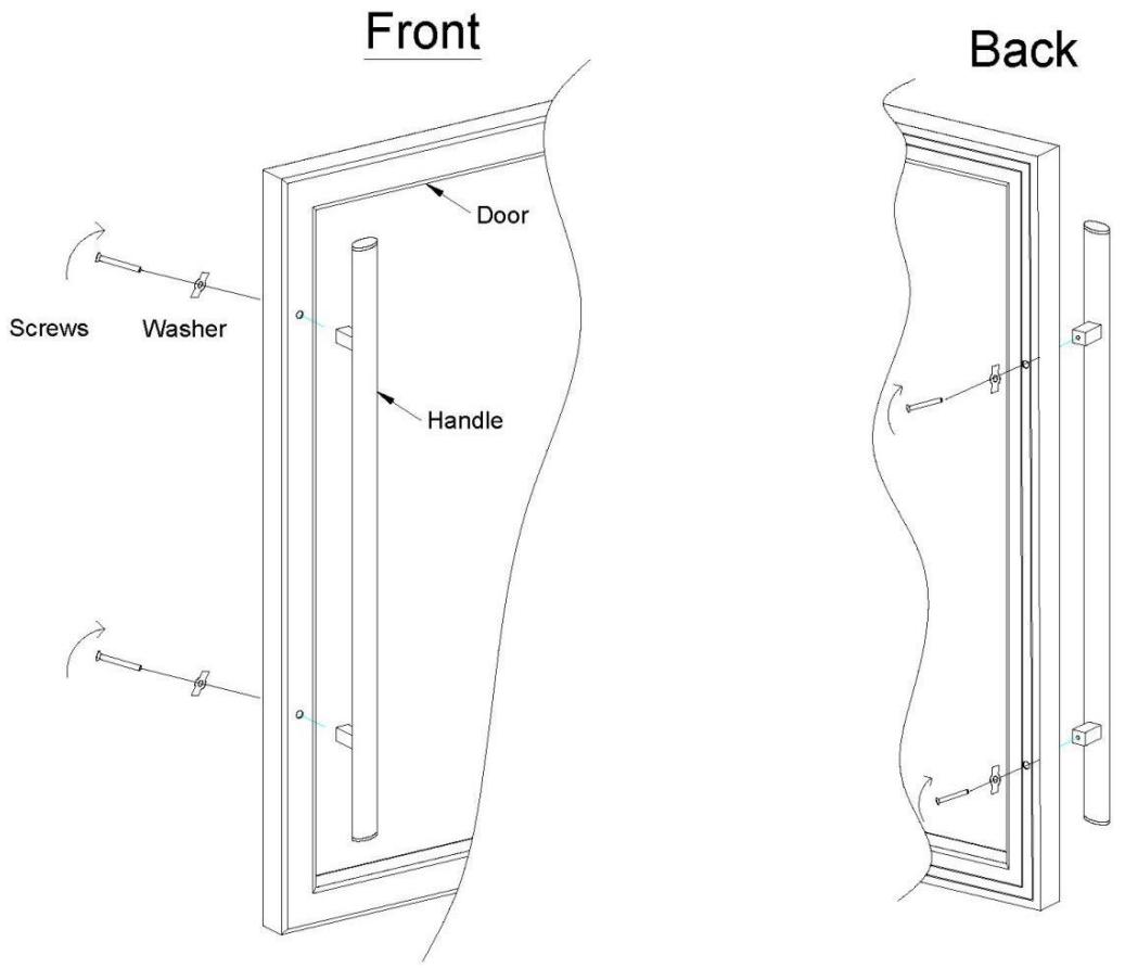 LA SOMMELIERE CVD102DZ - Handle installation - 1